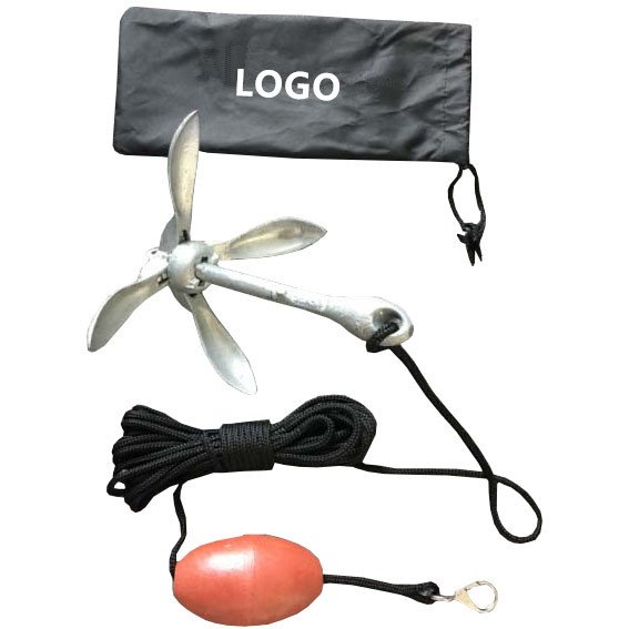 Heavy Rope 1.5kg Folding Anchor Small Boats Kayak Folding Anchor
